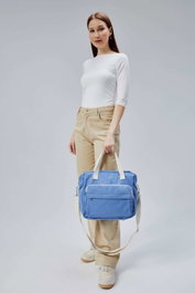 Zoozie Bags Bolsa Tote de Lona Azul